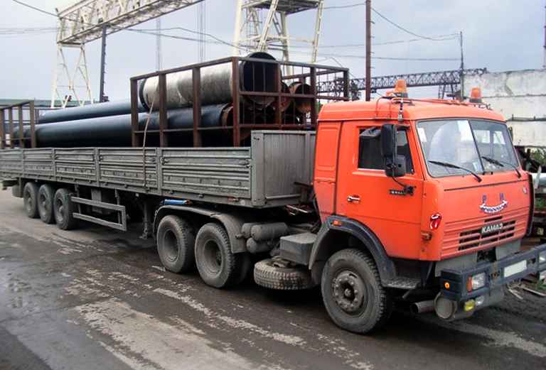 Платформа для превозки ТРУБ  из Хабаровска в Южно-Сахалинск